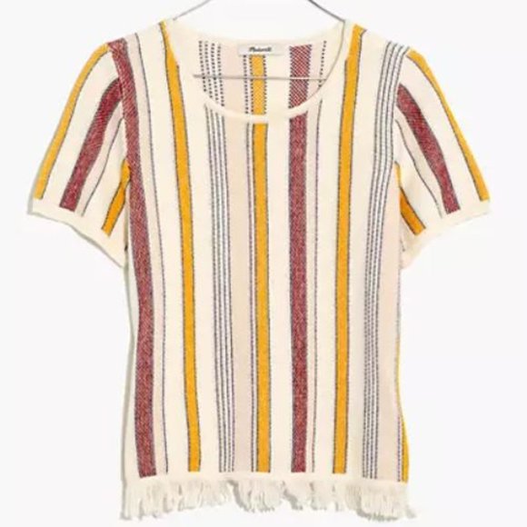 NWT Madewell Blakley Stripe Sweater Tee | 2X - Picture 2 of 6